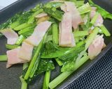 [食の前菜]小松菜ベーコン・ソテー作り方2写真