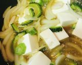 豆腐とゴーヤーの玉子とじチャンプルー作り方1写真