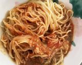 お一人様☆市販の冷やし中華でピリ辛パスタ作り方6写真