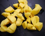 簡単！ポテトパプリカのカレー醤油ソテー作り方1写真