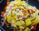 簡単！ポテトパプリカのカレー醤油ソテー作り方4写真