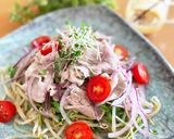 お肉が柔らか！豚冷しゃぶサラダ作り方5写真