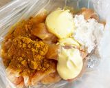 ササミと小松菜のカレーポン炒め作り方2写真