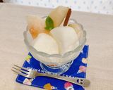 ☆練乳ミルクアイス☆小豆入り。5分完成作り方27写真