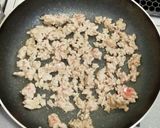 ごま油香る小松菜と豚ひき肉のチャーハン作り方2写真
