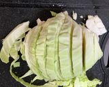 キャベツの油炒め作り方1写真