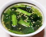 ごま油香る小松菜と豚ひき肉のチャーハン作り方8写真