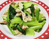 小松菜とわかめの中華風スープ作り方9写真