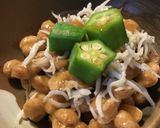毎日の納豆●オクラ＆しらす作り方1写真