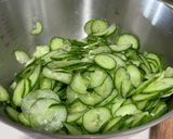 きゅうりと茗荷の酢の物作り方1写真