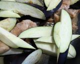 食材最小限のシンプルな茄子鶏味噌そうめん作り方3写真