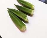 夏野菜食べ切り！オクラの胡麻チーズ焼き作り方1写真