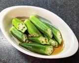 夏野菜食べ切り！オクラの胡麻チーズ焼き作り方3写真