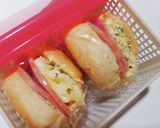 カワイイ♫ミニロールハム＆たまごサンド♫作り方8写真