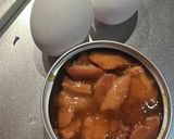 簡単☆お弁当おかず！焼き鳥缶のふわ卵とじ作り方1写真
