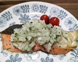 サーモンソテー　野菜ソースのせ作り方6写真