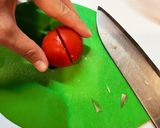 みょうがトマトベーコンの炊き込みご飯作り方8写真