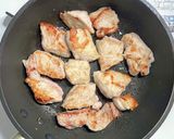 肉を揚げずに酢も使わない梅酢豚作り方4写真