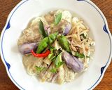 夏野菜とツナ缶でグリーンカレーそうめん作り方18写真