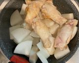 胡麻油香る、手羽元と大根のさっぱり煮作り方3写真