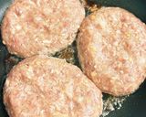 照り焼きハンバーグ。かさ増しえのき入り。作り方2写真