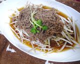 包丁なしで～簡単！ピリ辛ひき肉もやし丼★作り方4写真