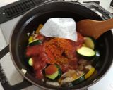 豆とチキンのトマト煮込み作り方5写真