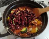 豆とチキンのトマト煮込み作り方6写真