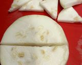 夕顔と大葉のお味噌汁作り方1写真