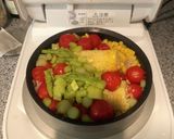 コーンとプチトマトのバター炊き込みご飯作り方4写真