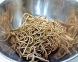 蕎麦サラダ作り方1写真