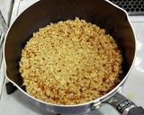 鶏そぼろ小松菜卵焼きの三色丼作り方2写真