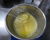 抹茶シフォンケーキ＊小豆入り作り方4写真