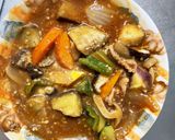 レンジ根菜茄子簡単コク旨トマト味甘酢酢豚作り方13写真