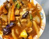 レンジ根菜茄子簡単コク旨トマト味甘酢酢豚作り方15写真