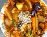 レンジ根菜茄子簡単コク旨トマト味甘酢酢豚作り方16写真