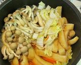 【簡単副菜】人参白菜しめじあげの煮物作り方5写真