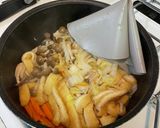 【簡単副菜】人参白菜しめじあげの煮物作り方7写真