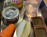 ポリ袋でシーチキンカレー作り方1写真