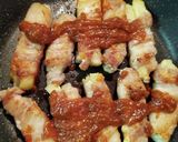 じゃがいもとチーズの豚バラ巻き　味噌味作り方6写真