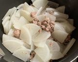 大根とひき肉炒め作り方4写真