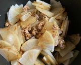大根とひき肉炒め作り方6写真