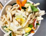 お一人様☆野菜たっぷりレモンウインナー丼作り方10写真