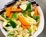 お一人様☆野菜たっぷりレモンウインナー丼作り方12写真
