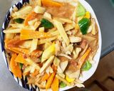 お一人様☆野菜たっぷりレモンウインナー丼作り方14写真