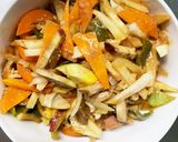 お一人様☆野菜たっぷりレモンウインナー丼作り方17写真
