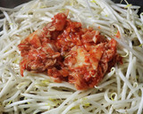 今夜の夕食！豚もやしキムチ♪包丁不要作り方3写真