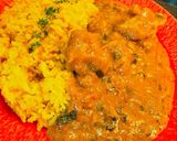バターチキンカレーとターメリックライス③作り方3写真