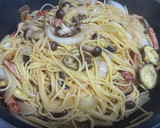 🍄4種のキノコとベーコンの和風パスタ🍝作り方5写真
