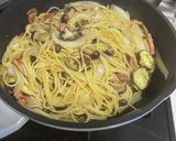 🍄4種のキノコとベーコンの和風パスタ🍝作り方6写真